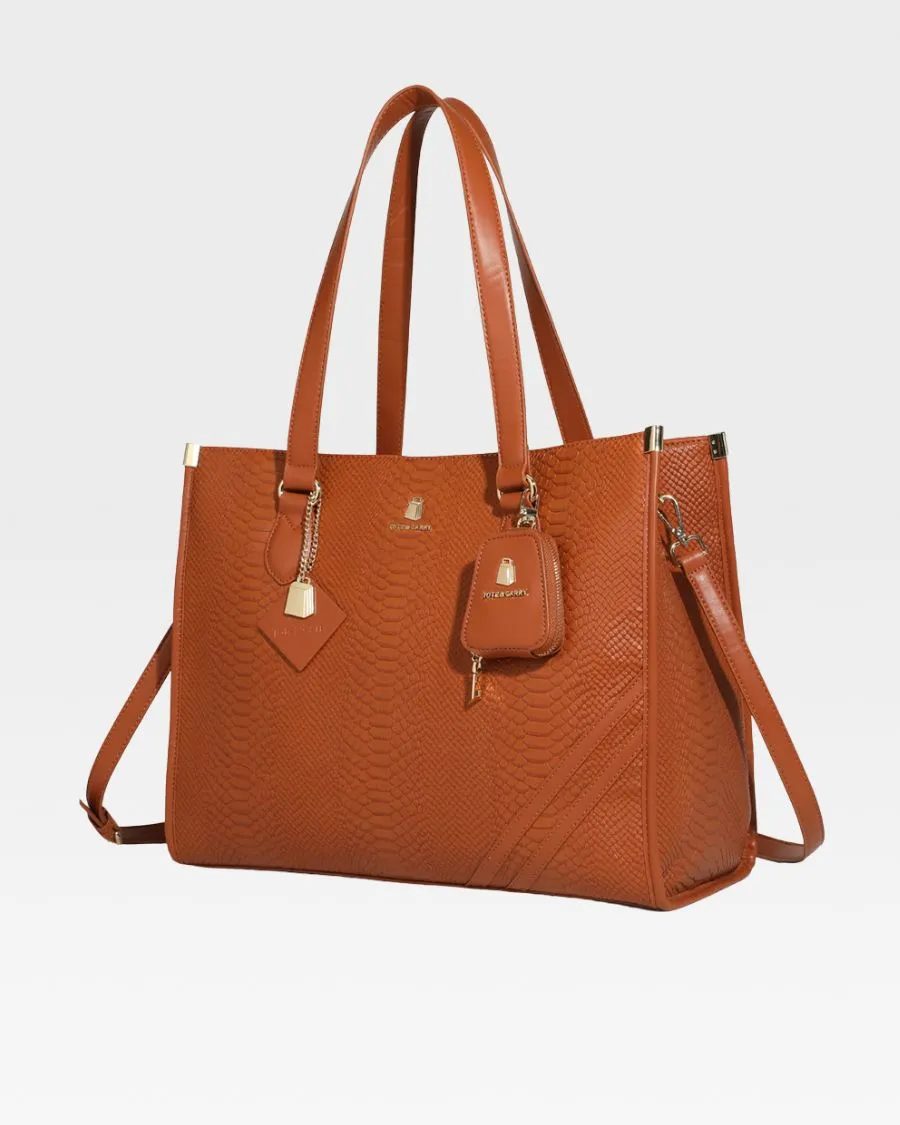 Apollo 1 Tote Bag in Caramel