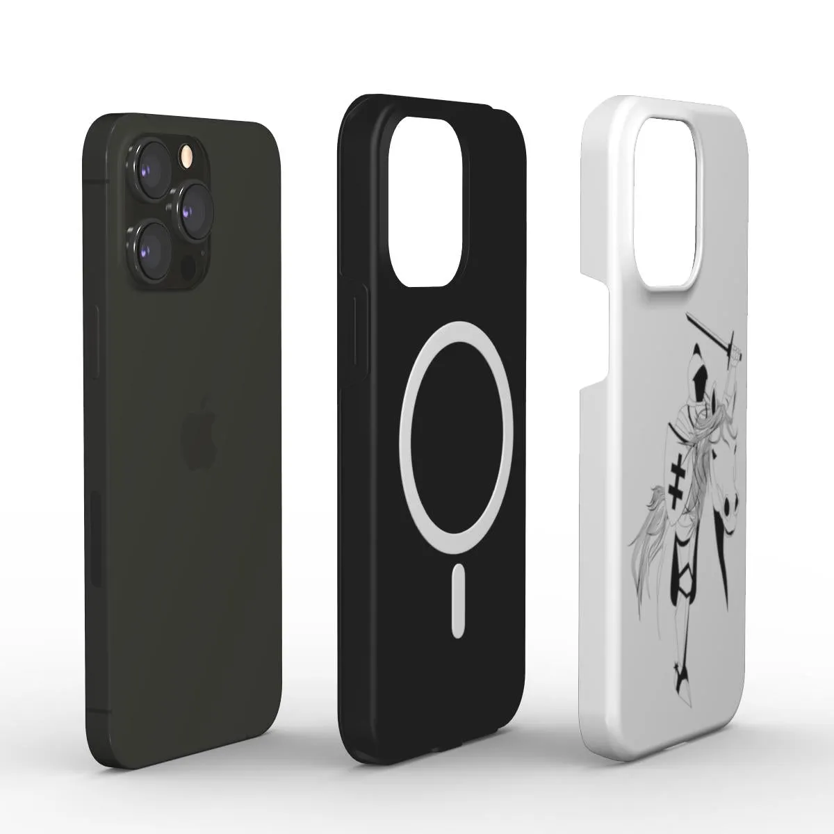 Apsauginis dėklas iPHONE telefonams "Vyčio legenda. Balta." (MagSafe)