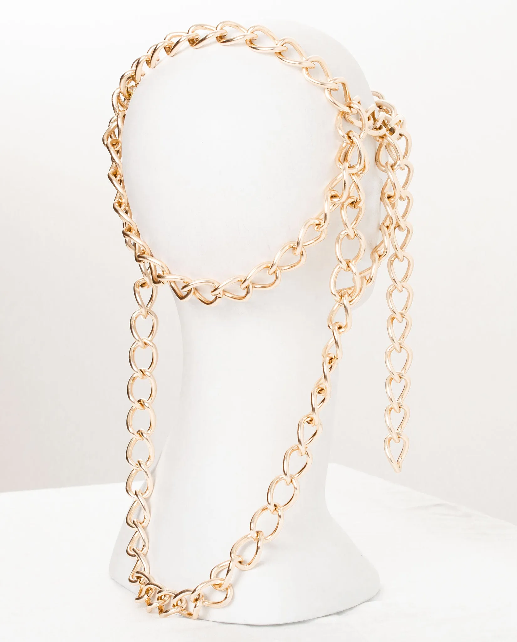 Artemis •  Multiway Gold Oversized Dangling Chain Headdress