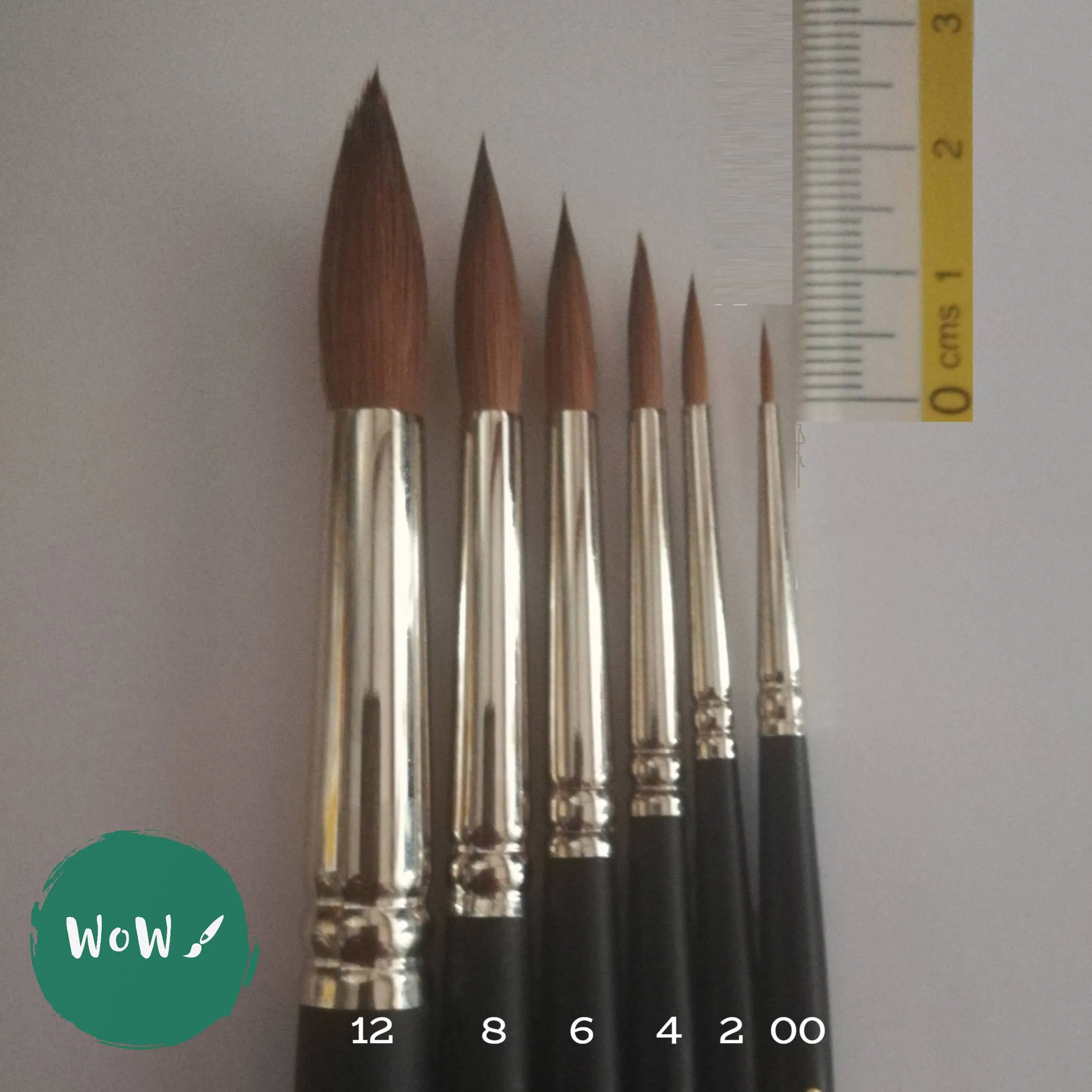 Artists Pure  Kolinsky Red Sable Brush - Round  Size 4