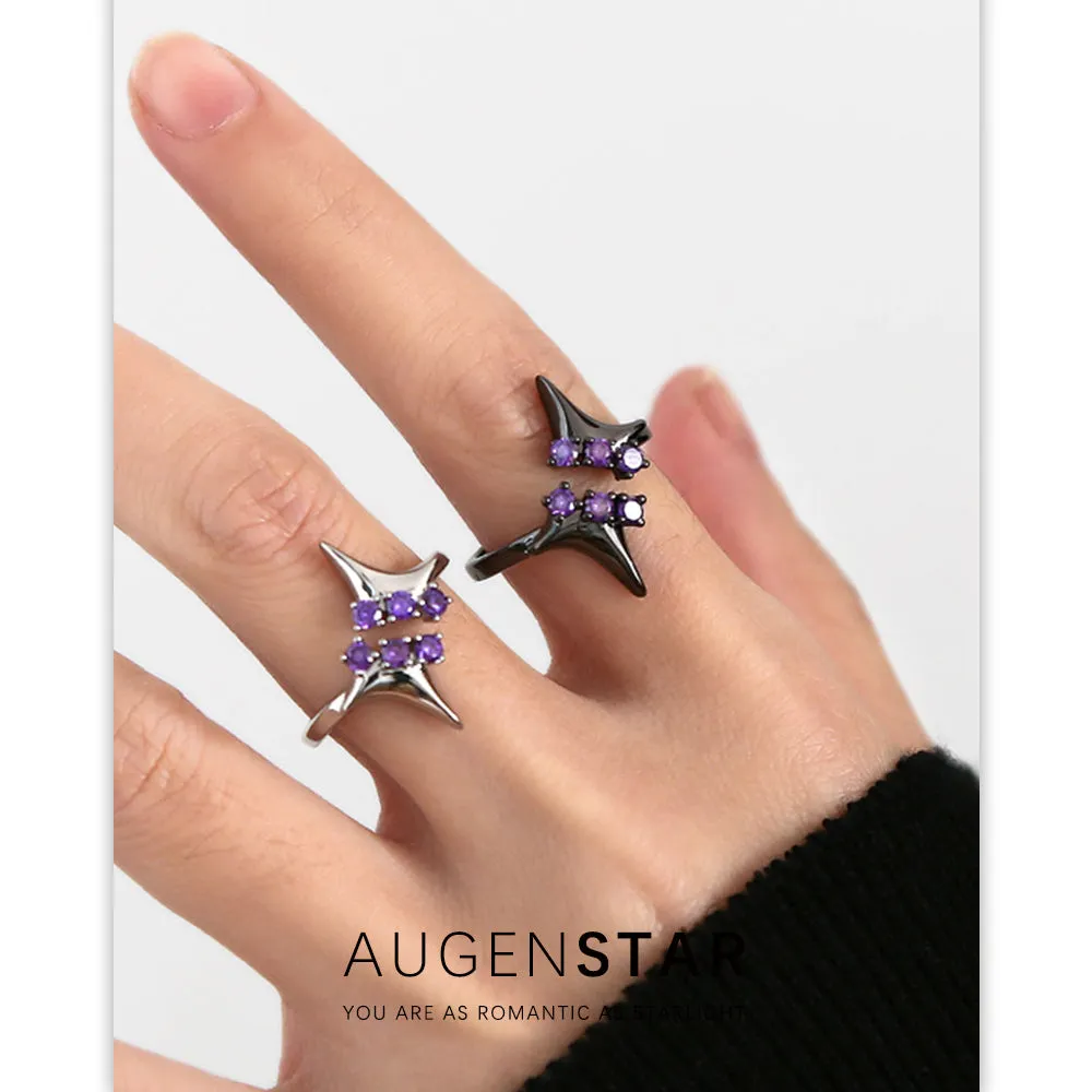 ASR | Amethyst Four Pointed Star Ring