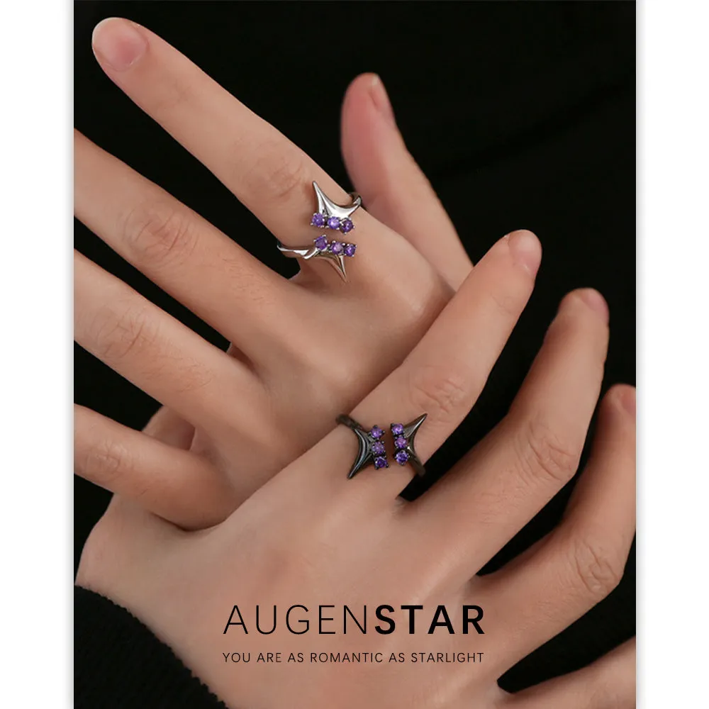 ASR | Amethyst Four Pointed Star Ring