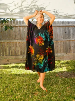 Astral Blossom Tie Dye Kaftan