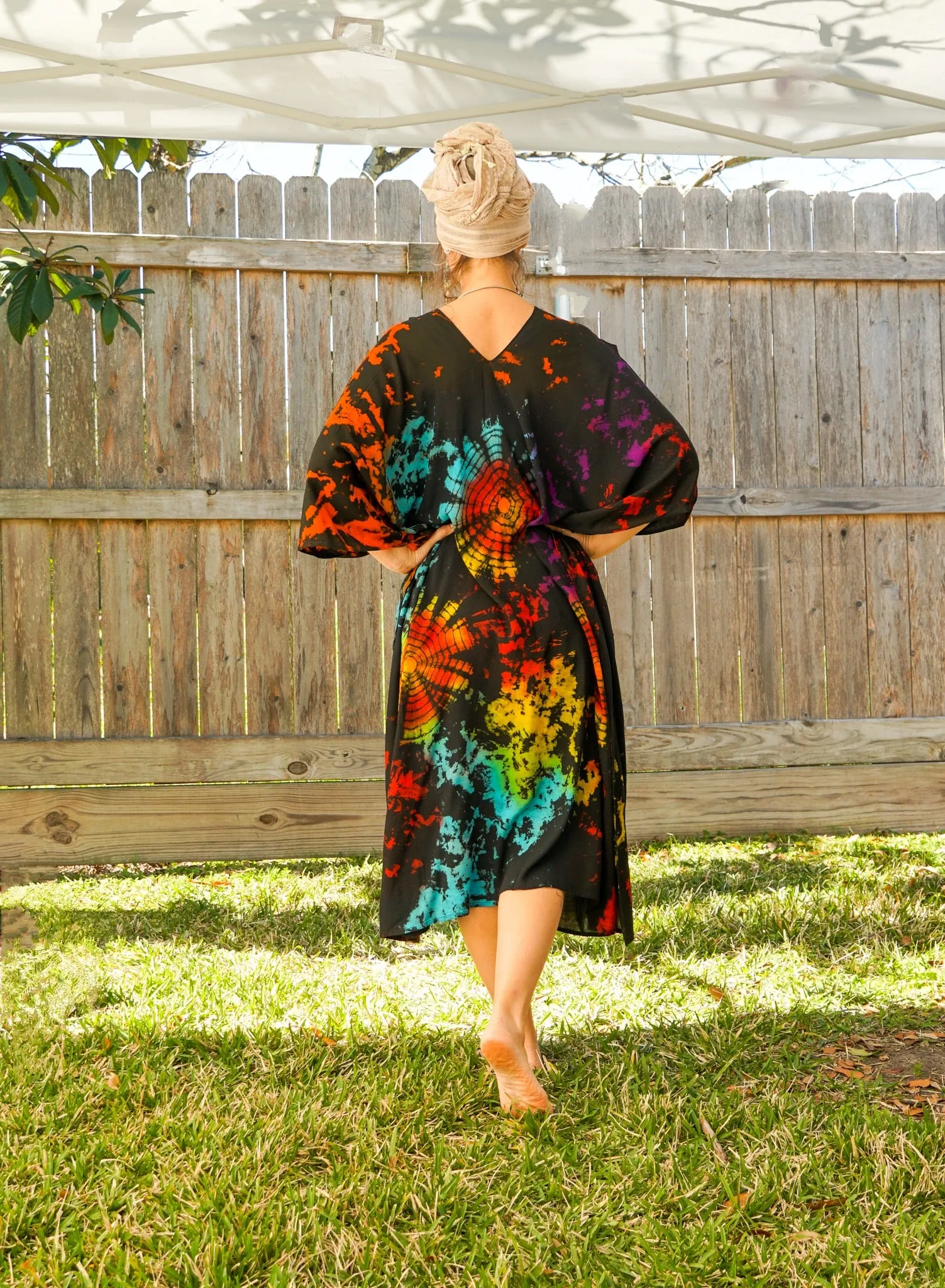 Astral Blossom Tie Dye Kaftan