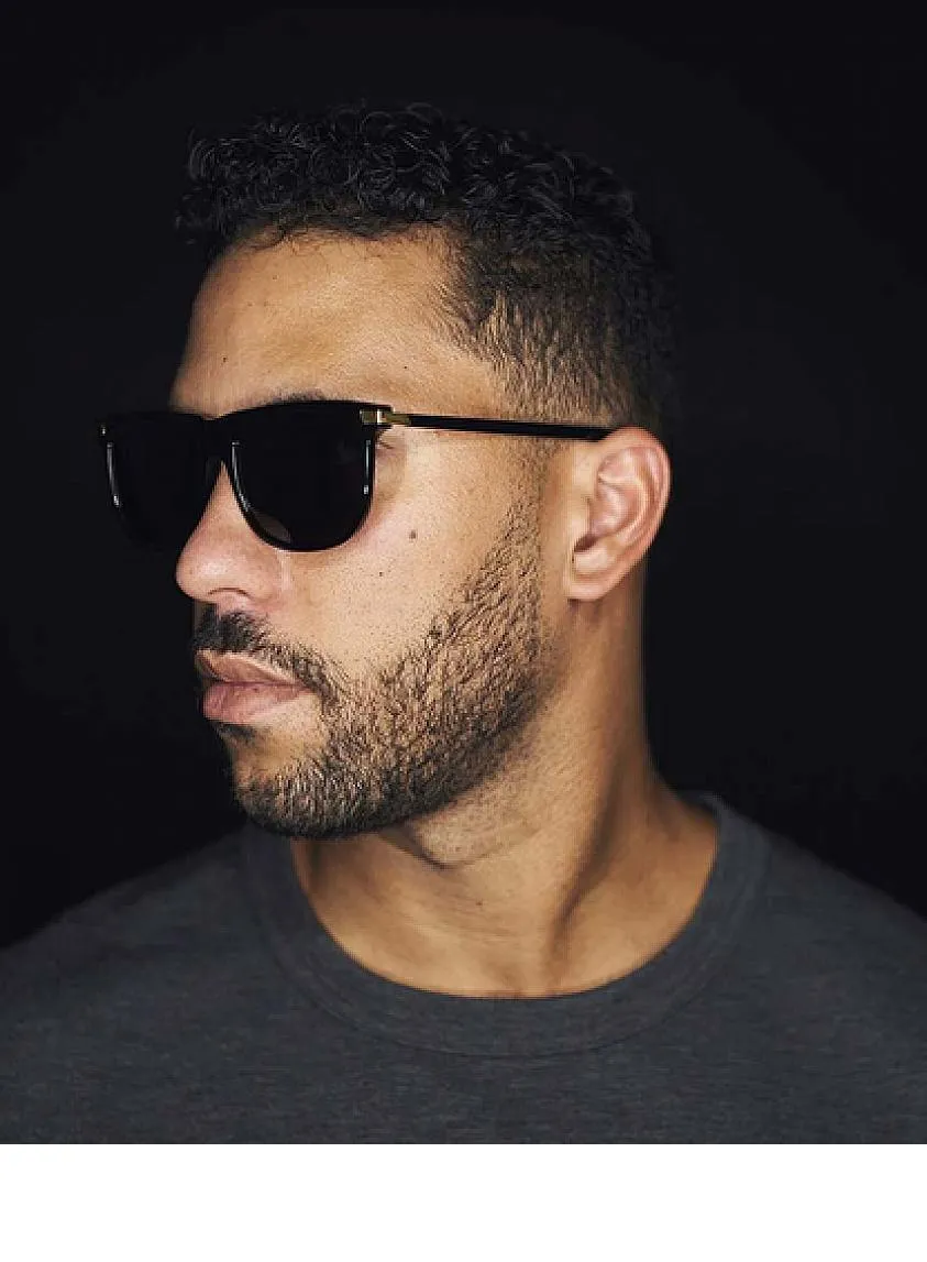 Atlas Black & 24K Gold Sunglasses Pure Polarized