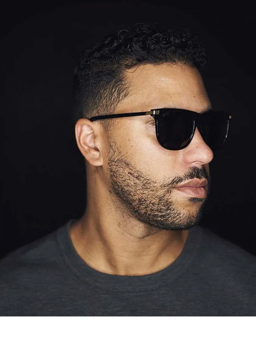 Atlas Black & 24K Gold Sunglasses Pure Polarized