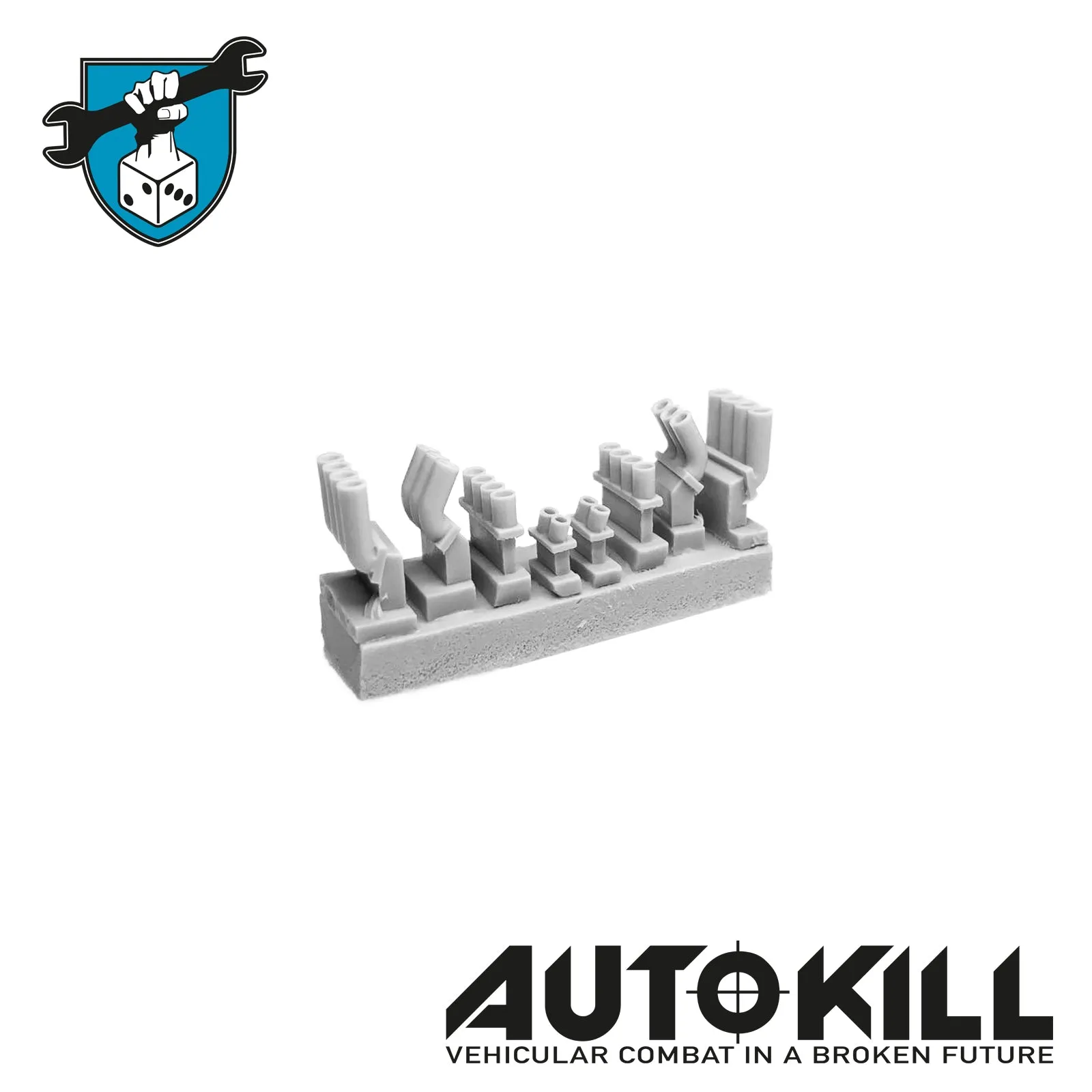 AutoKill - Pipes Forest Sprue - (Range of Exhausts / Pipes) - 20mm Scale