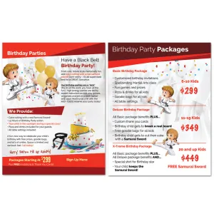 B90Z Glossy Double-Sided Flyers