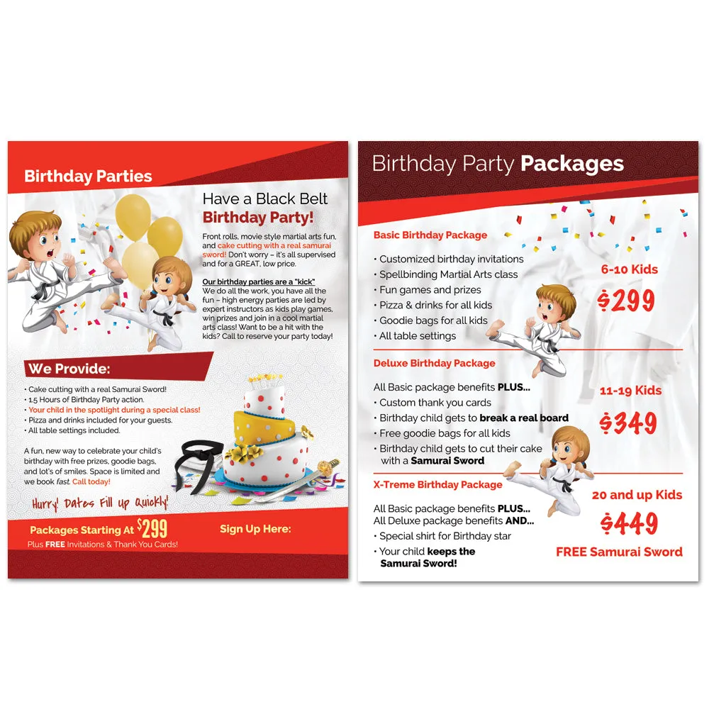 B90Z Glossy Double-Sided Flyers