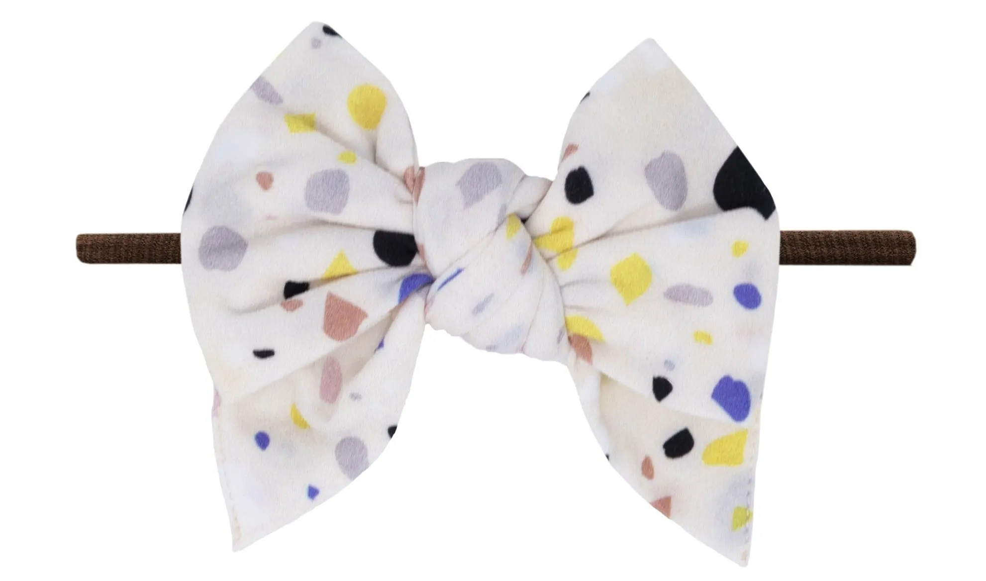 Baby Bling Terrazzo / Brown Printed DEB Skinny Headband