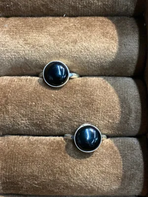 Bach Simple Sterling Onyx Ring - Size 8