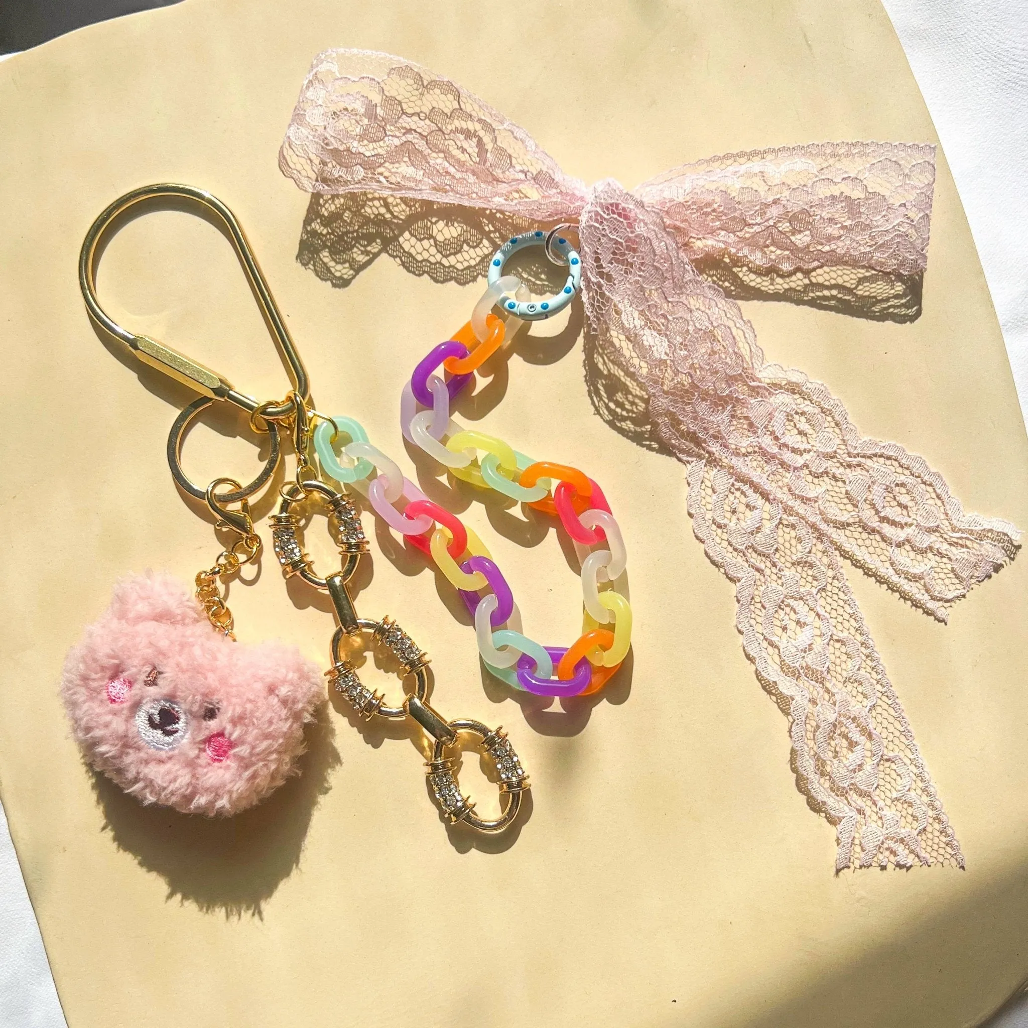 Bag Charms - Girly Bear Set
