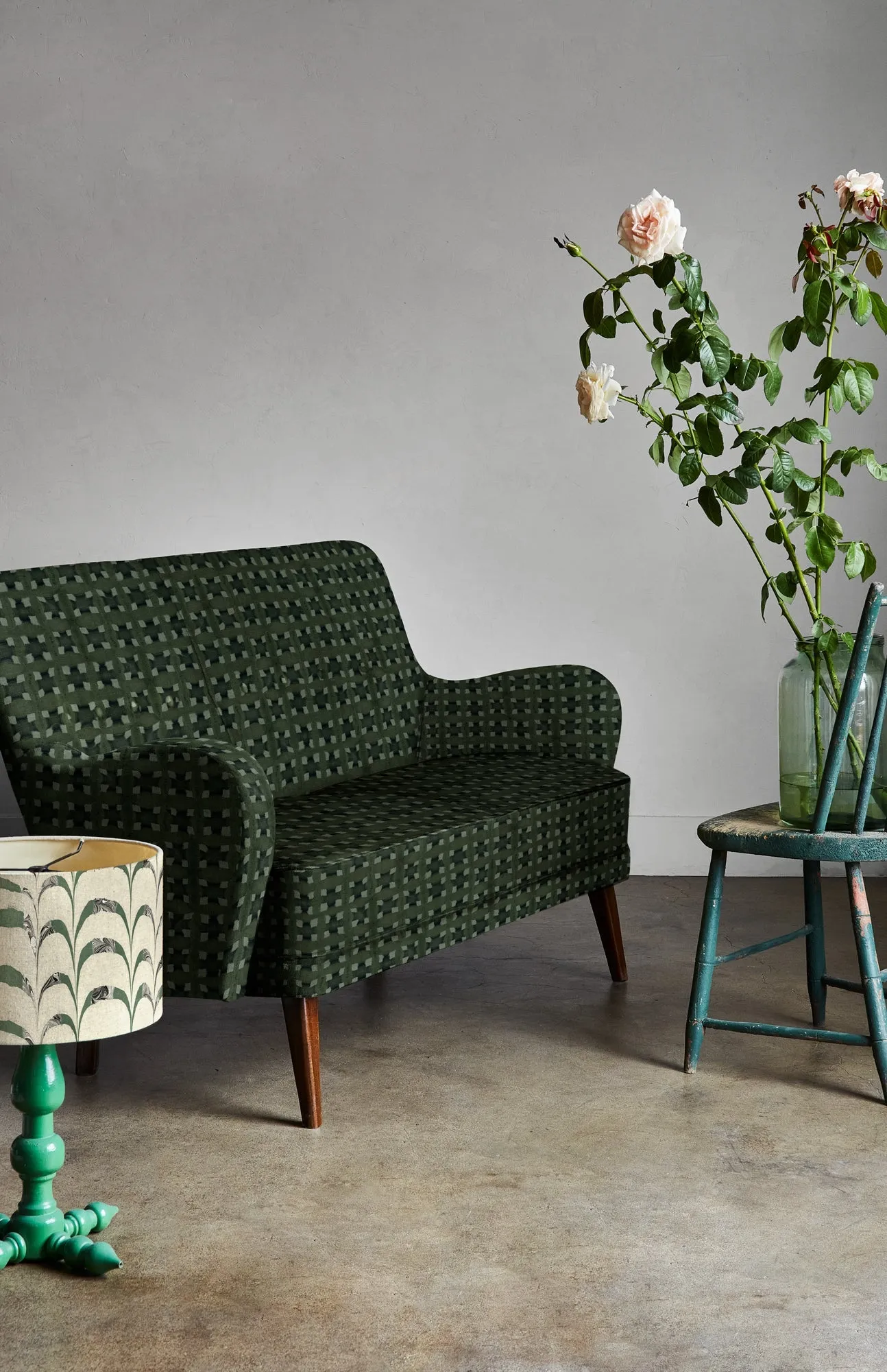 BASKET WEAVE FABRIC / MONTEREY CANYON