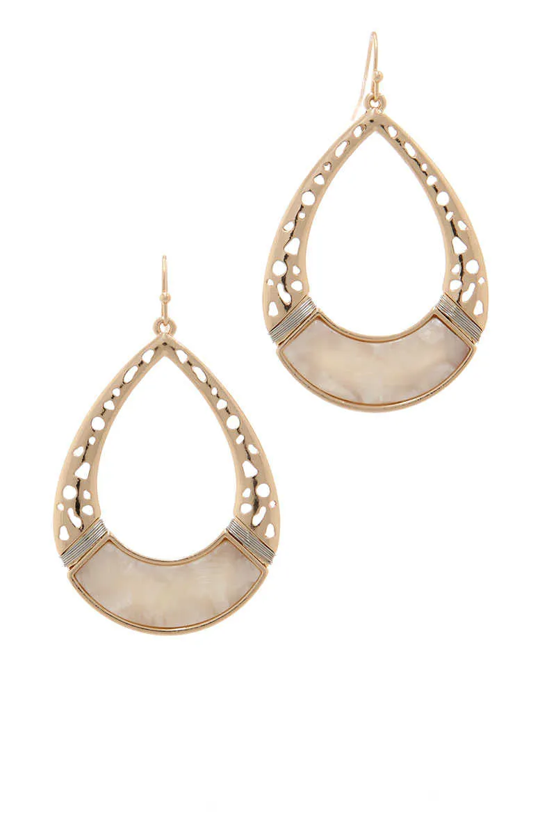 Be Adorned - Teardrop Earrings Ivory