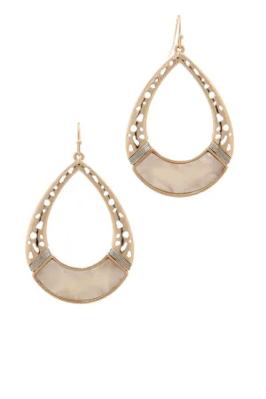 Be Adorned - Teardrop Earrings Ivory