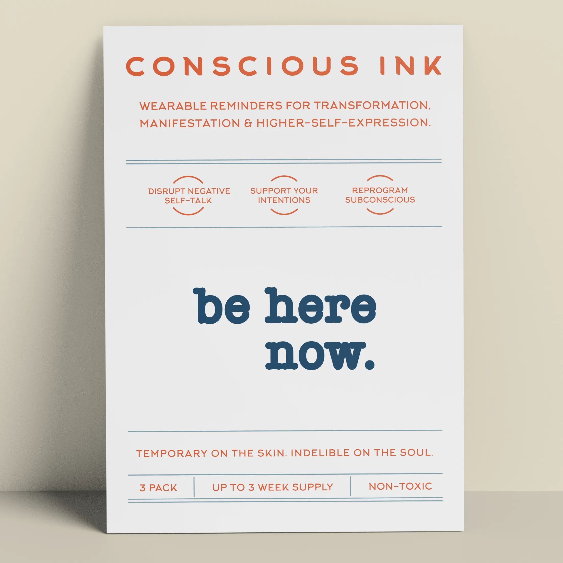 Be Here Now Manifestation Tattoo