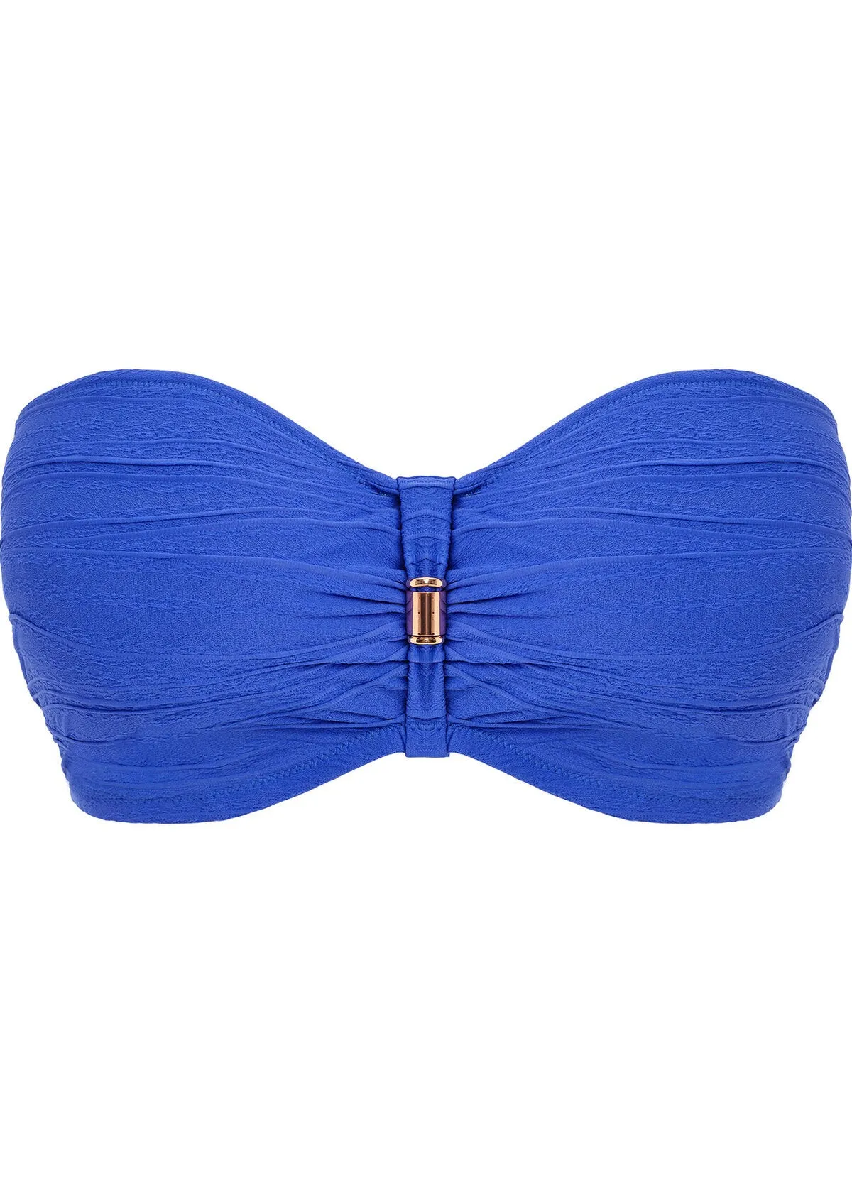 Beach Waves Underwired Bandeau Bikini Top In Ultramarine - Fantasie