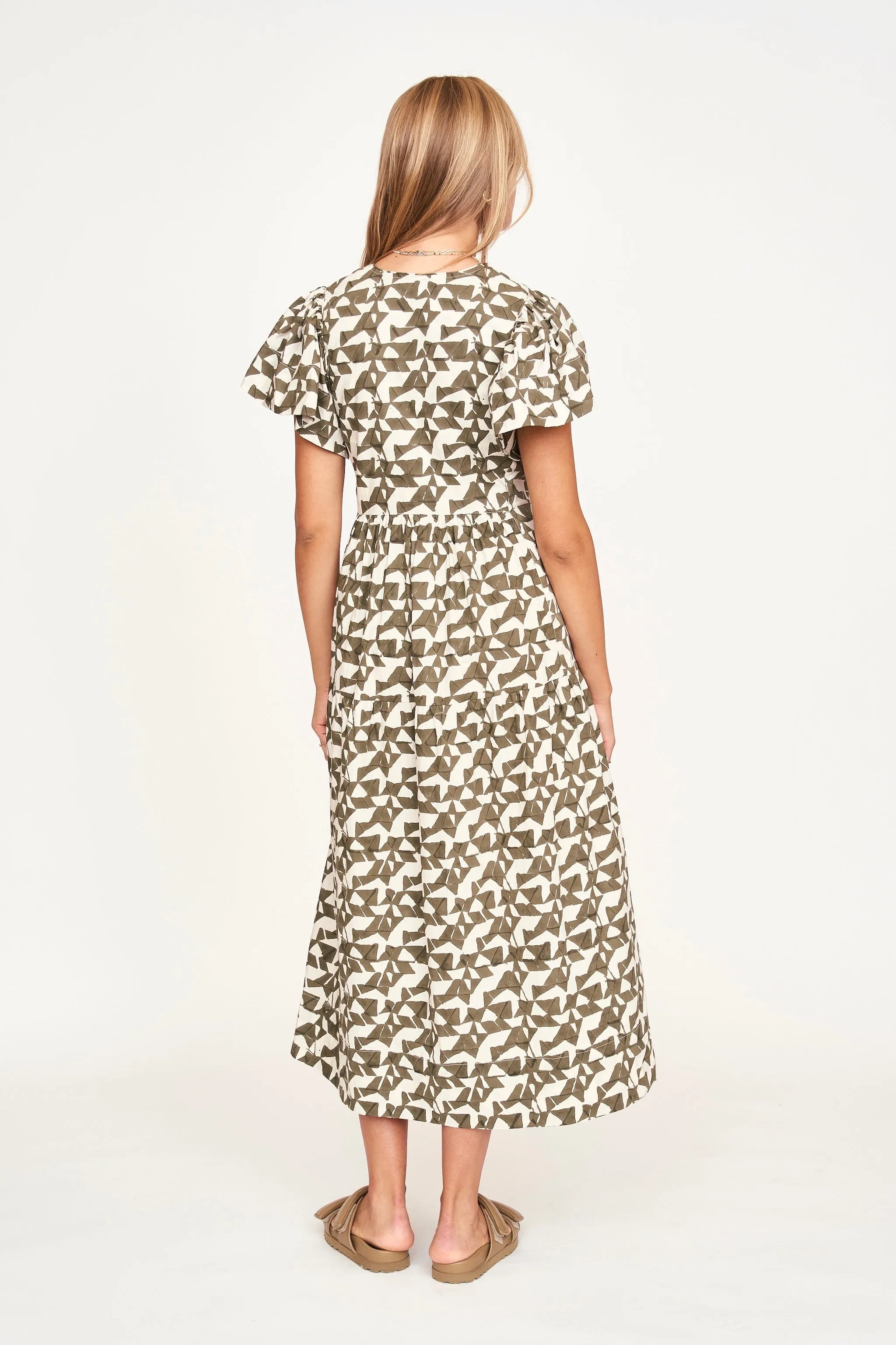 Beacon Hill Dress in Seaglass in Branch