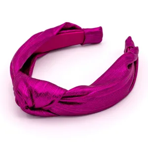 Bellefixe Knotted Headband (Metallic Pink)