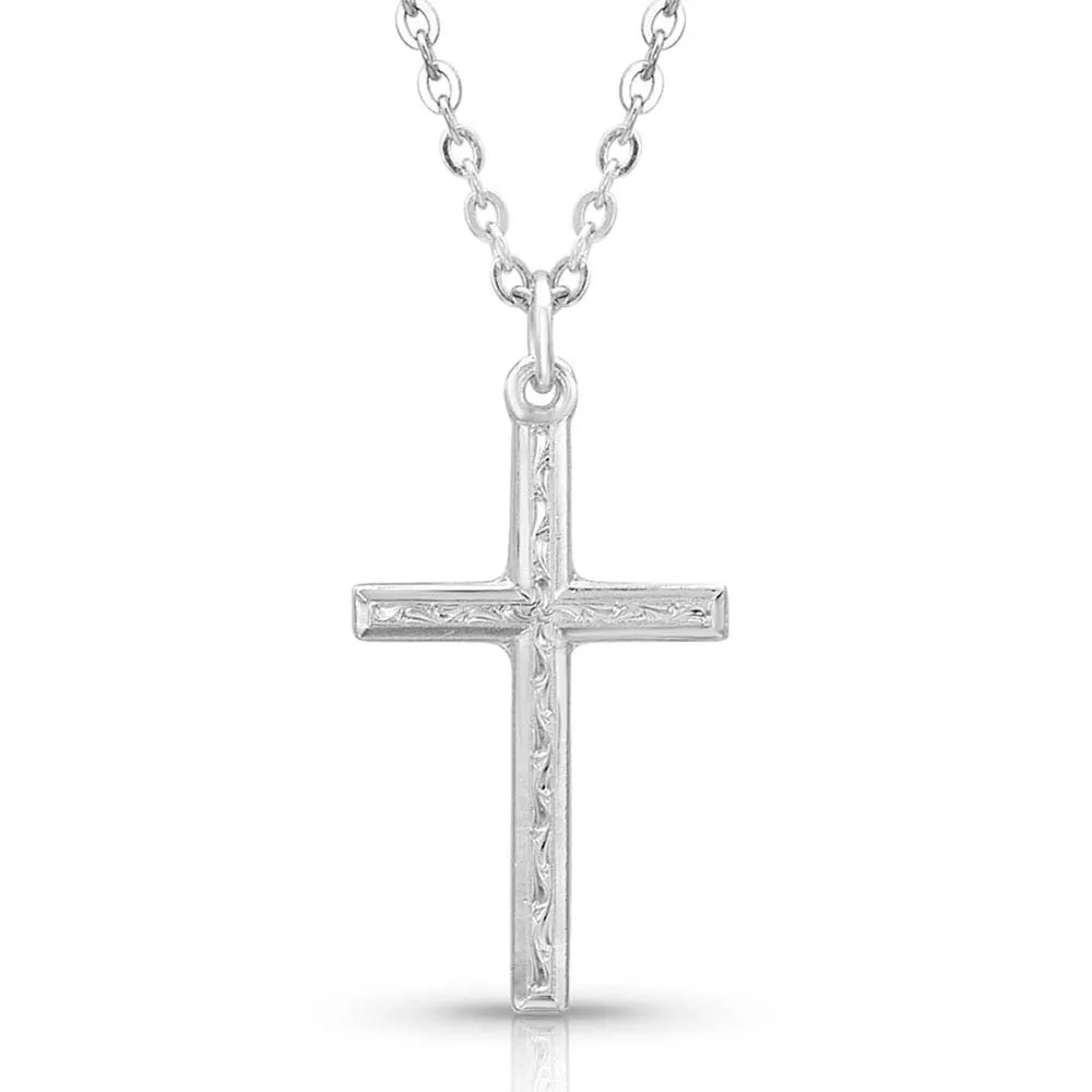 BGNC4342 Montana Necklace Gratitude Cross