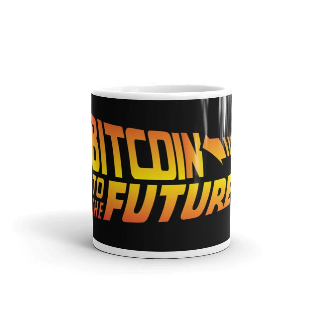 Bitcoin To The Future glossy mug