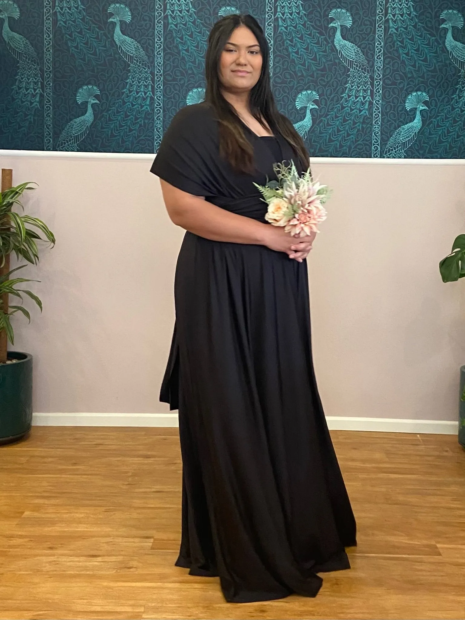 Black Convertible Infinity bridesmaid dress Express NZ wide