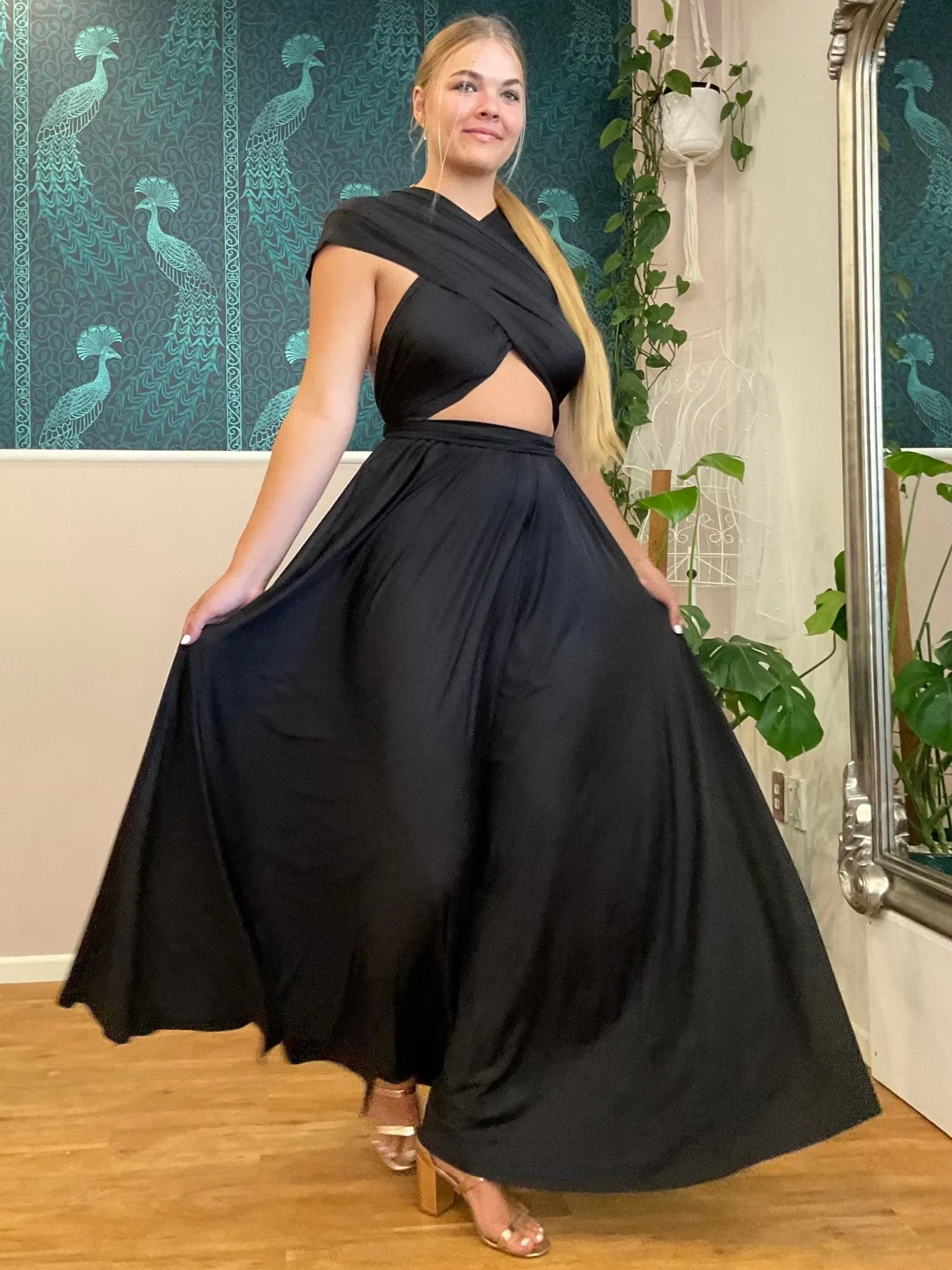 Black Convertible Infinity bridesmaid dress Express NZ wide