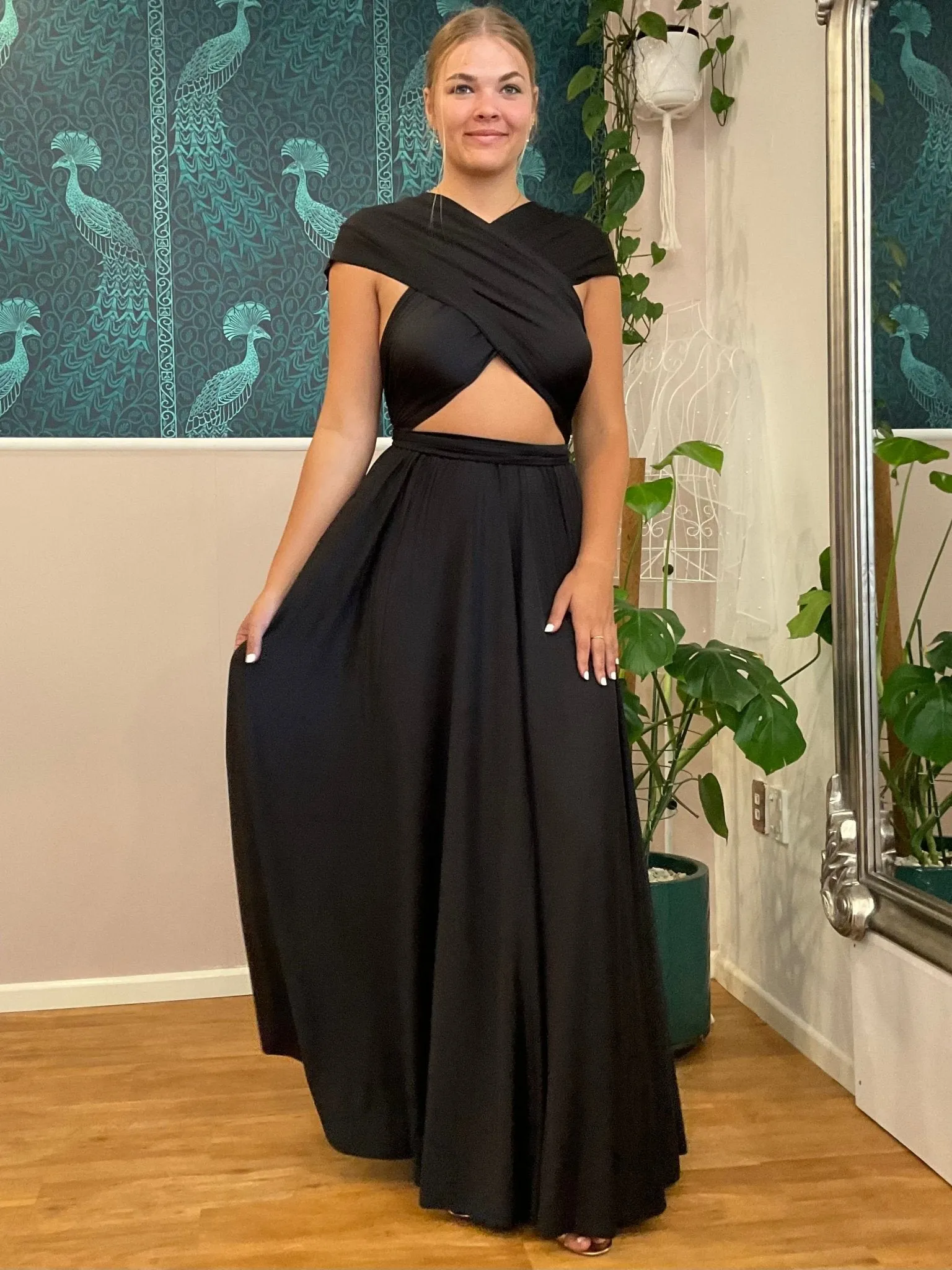 Black Convertible Infinity bridesmaid dress Express NZ wide