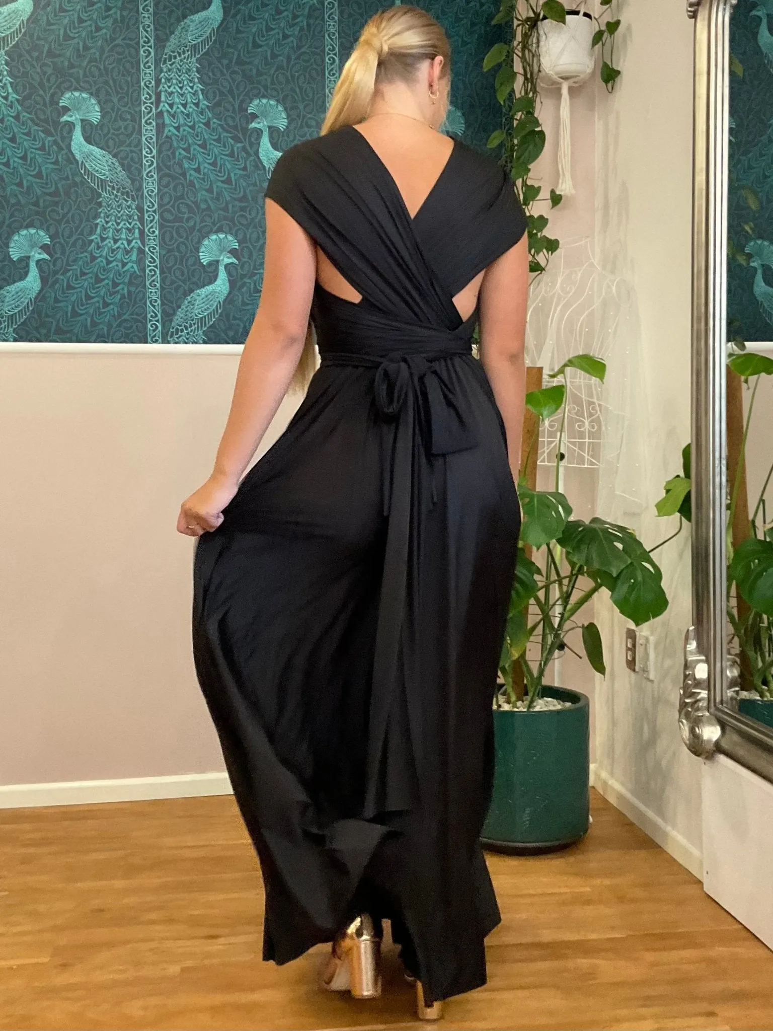 Black Convertible Infinity bridesmaid dress Express NZ wide