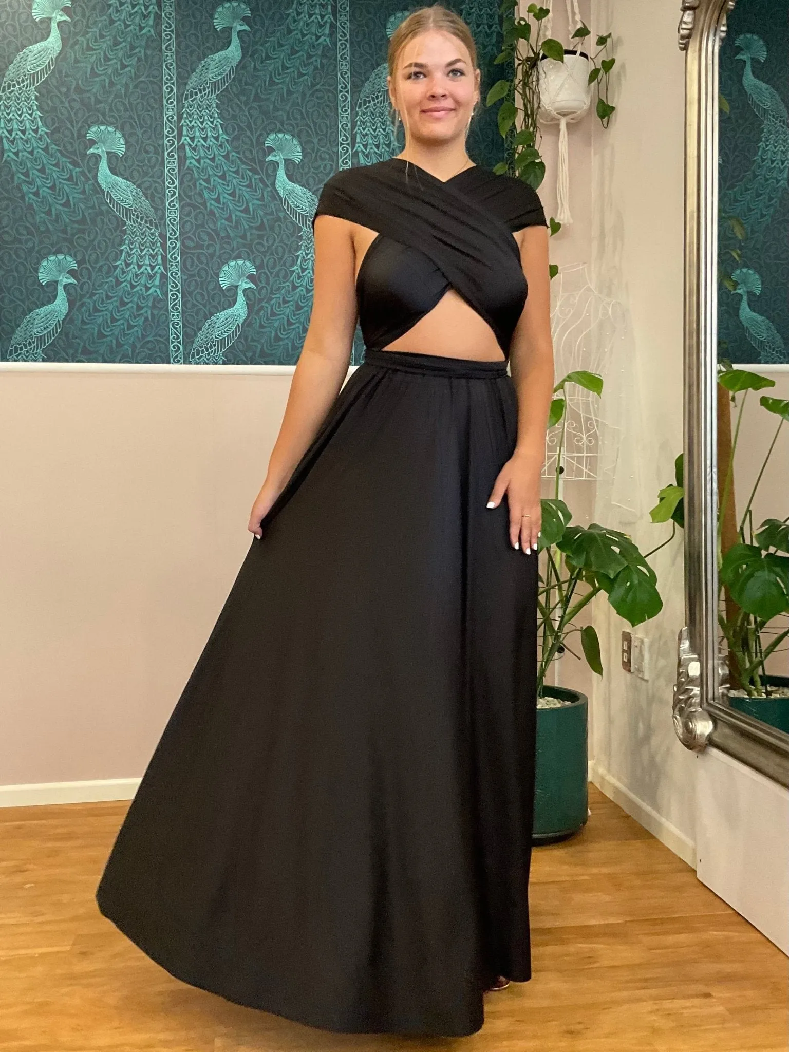 Black Convertible Infinity bridesmaid dress Express NZ wide
