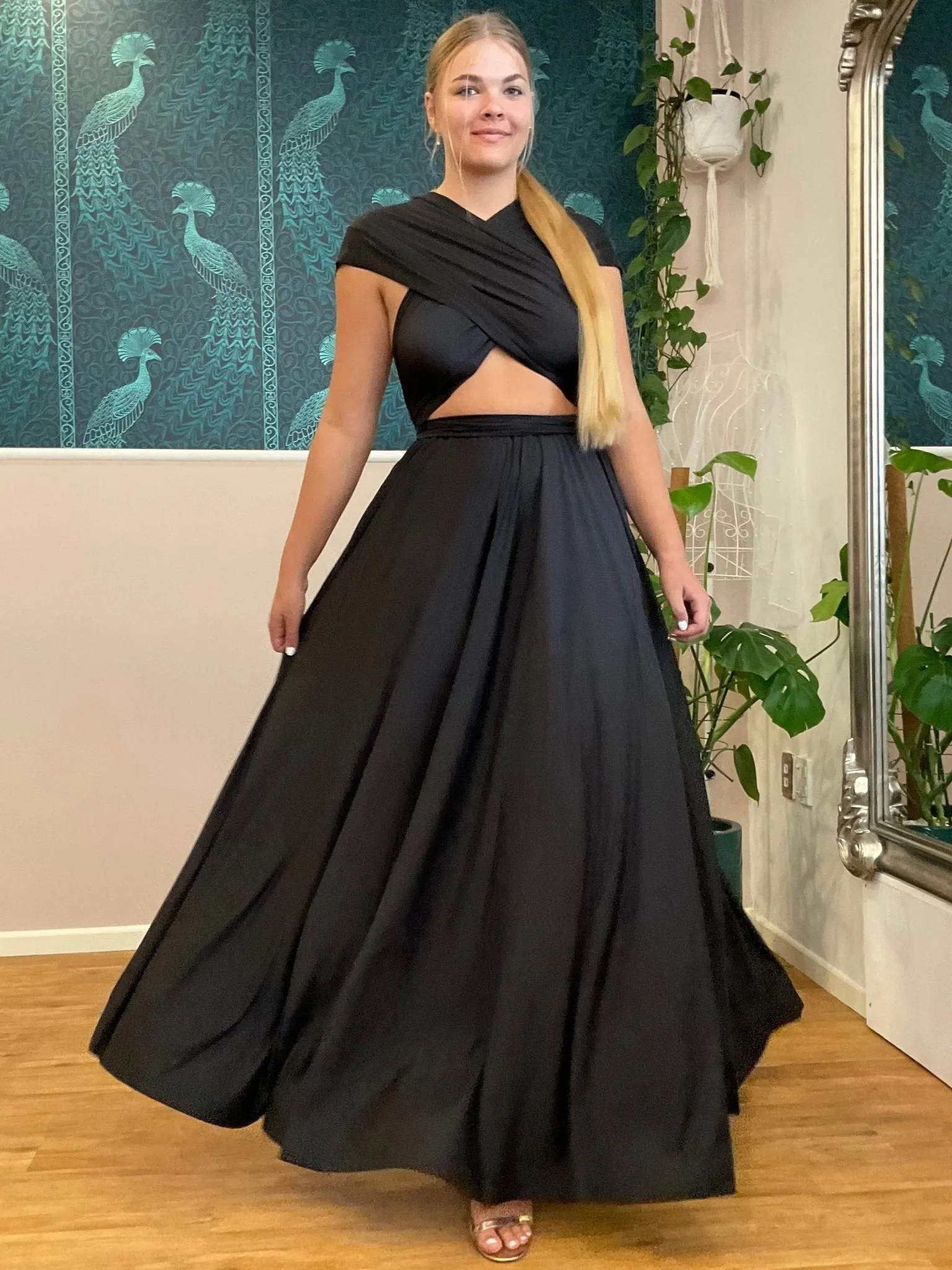 Black Convertible Infinity bridesmaid dress Express NZ wide