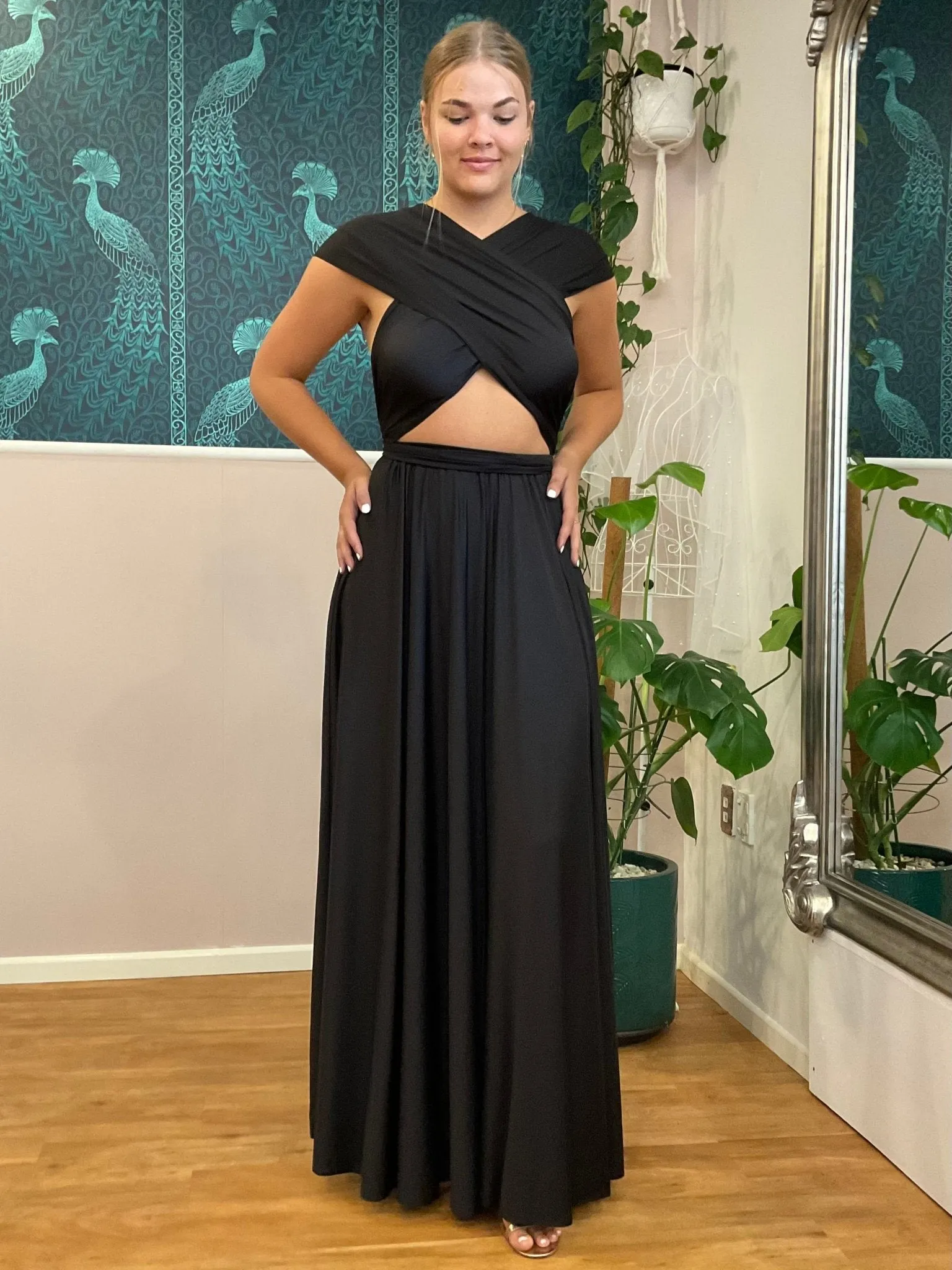 Black Convertible Infinity bridesmaid dress Express NZ wide