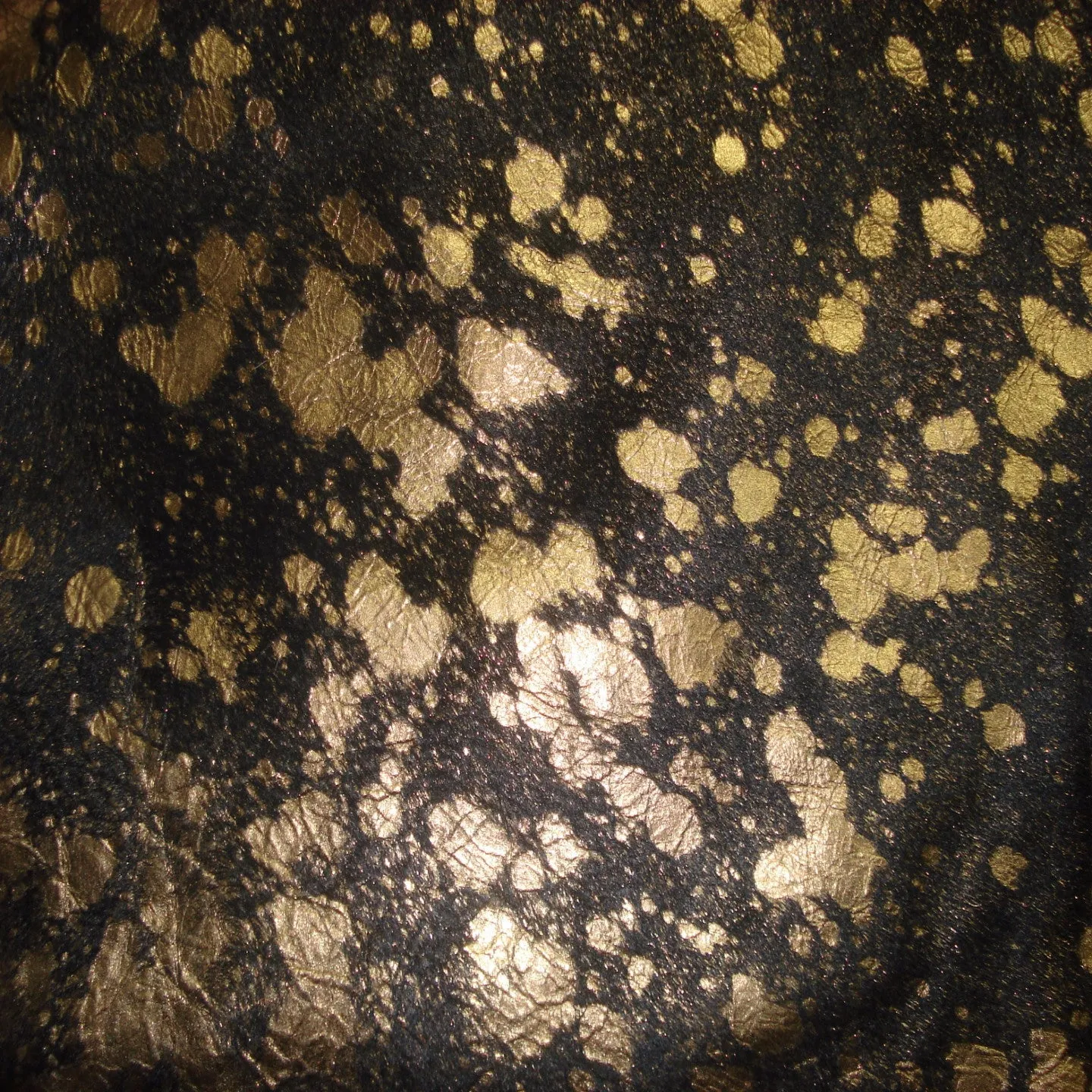 Black Devore Gold Acid Washed Premium Brazilian Cowhide, XL CH13DVD I