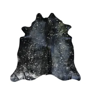 Black Devore Gold Acid Washed Premium Brazilian Cowhide, XL CH13DVD I