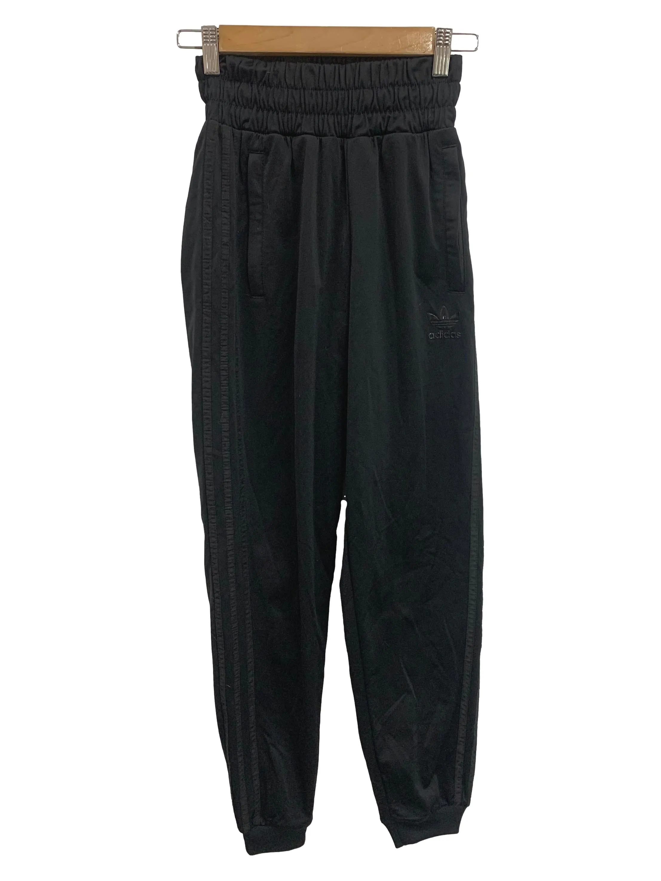 Black Glossy Logo Sweatpants