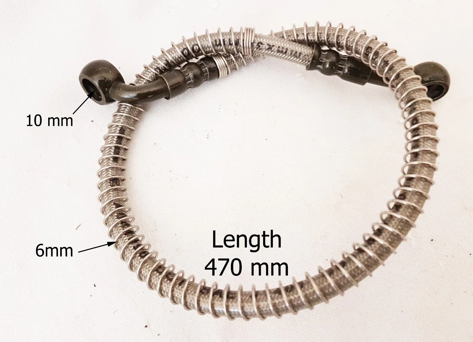 BLH13 BRAIDED HYDRAULIC FRONT BRAKE LINE HOSE BASHAN 250CC QUAD BIKE 450MM