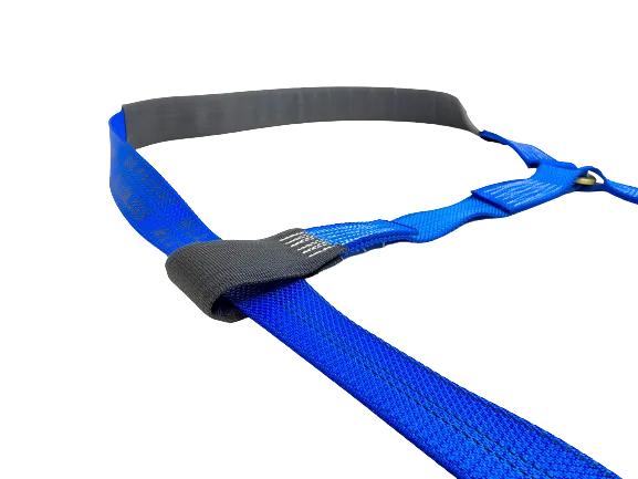 Blue Diamond Weave Side Mount Wheel Net w/ Dual Ratchets