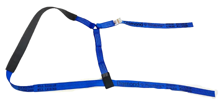 Blue Diamond Weave Side Mount Wheel Net w/ Dual Ratchets