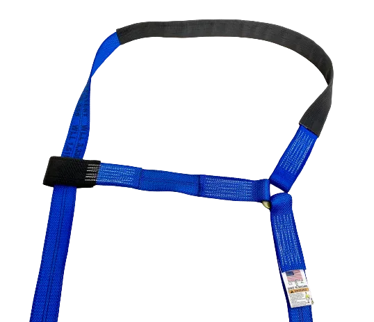 Blue Diamond Weave Side Mount Wheel Net w/ Dual Ratchets