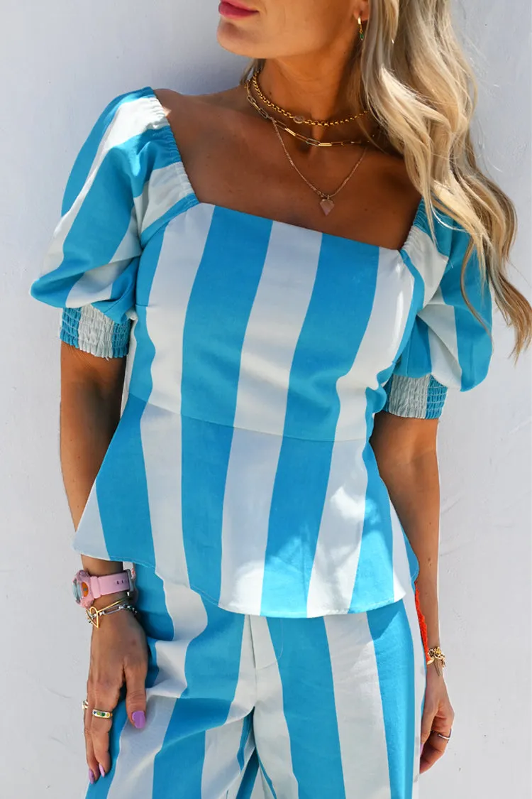 Blue Stripe Kiki Top