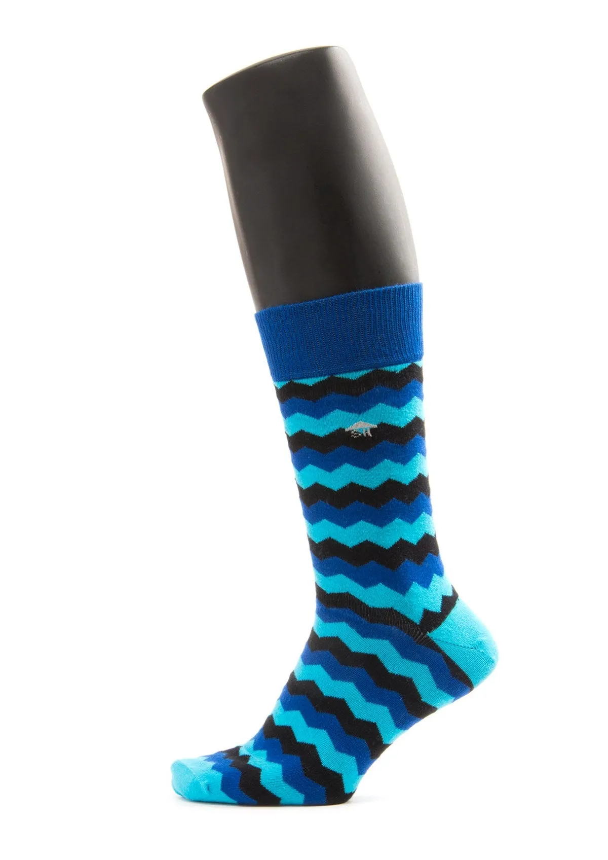 Blue Waves Design Men Socks