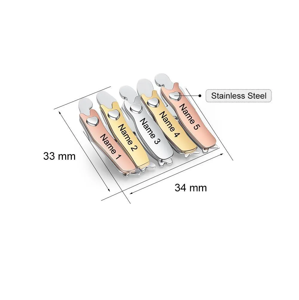 Bond Between Sister Custom Engraved Pin - Five Sisters