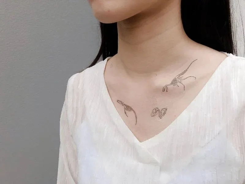 Bones Temporary Tattoo