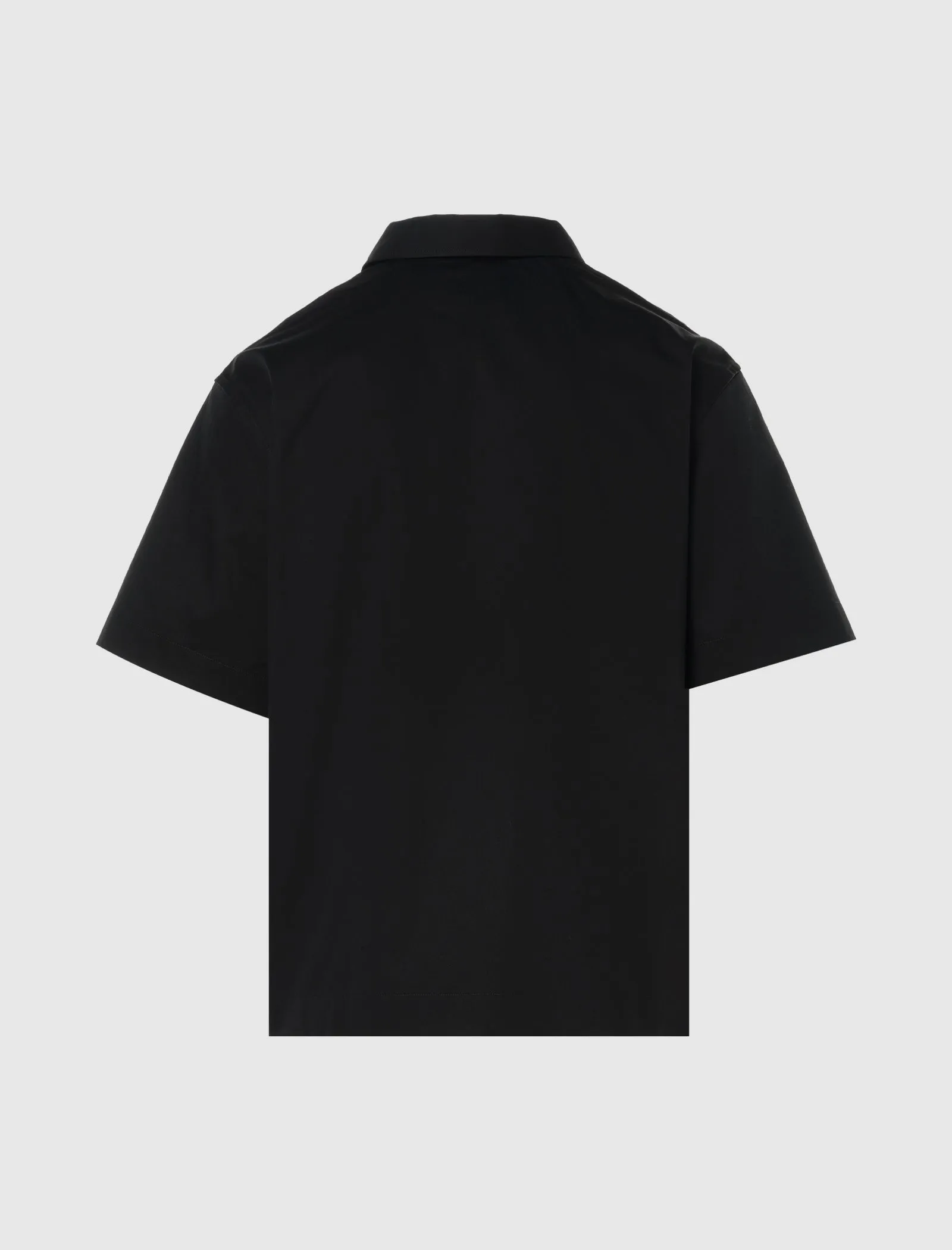BOXY SHORT SLEEVE WOVEN SHIRT