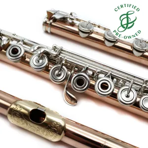 Brannen Custom #3670 - 10K gold, offset G, C# trill key, B footjoint, Drelinger 10K Headjoint with 14K gold riser and platinum air reed