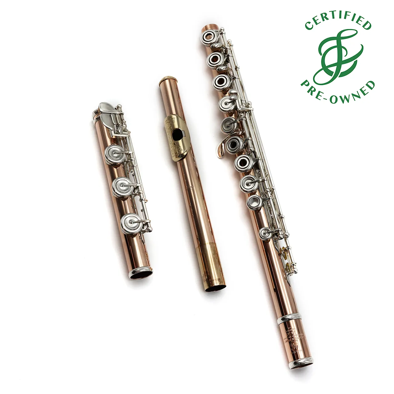 Brannen Custom #3670 - 10K gold, offset G, C# trill key, B footjoint, Drelinger 10K Headjoint with 14K gold riser and platinum air reed