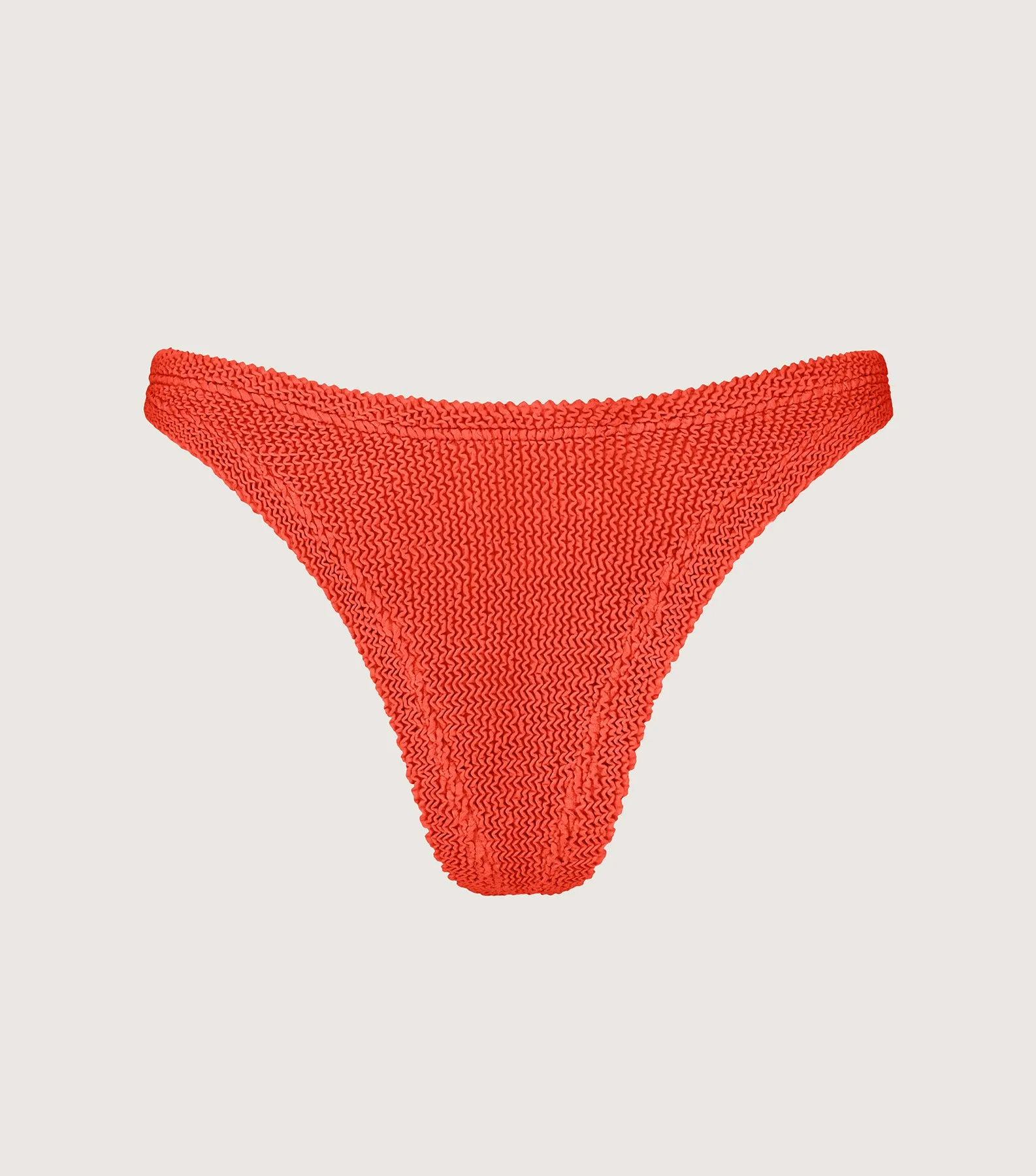 Brazilian Bikini Bottom - Metallic Tangerine