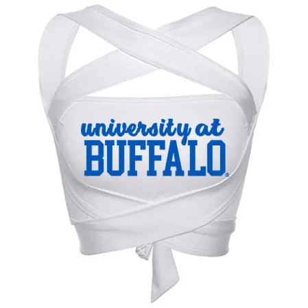 Buffalo Bulls White Multi Way Bandeau Top