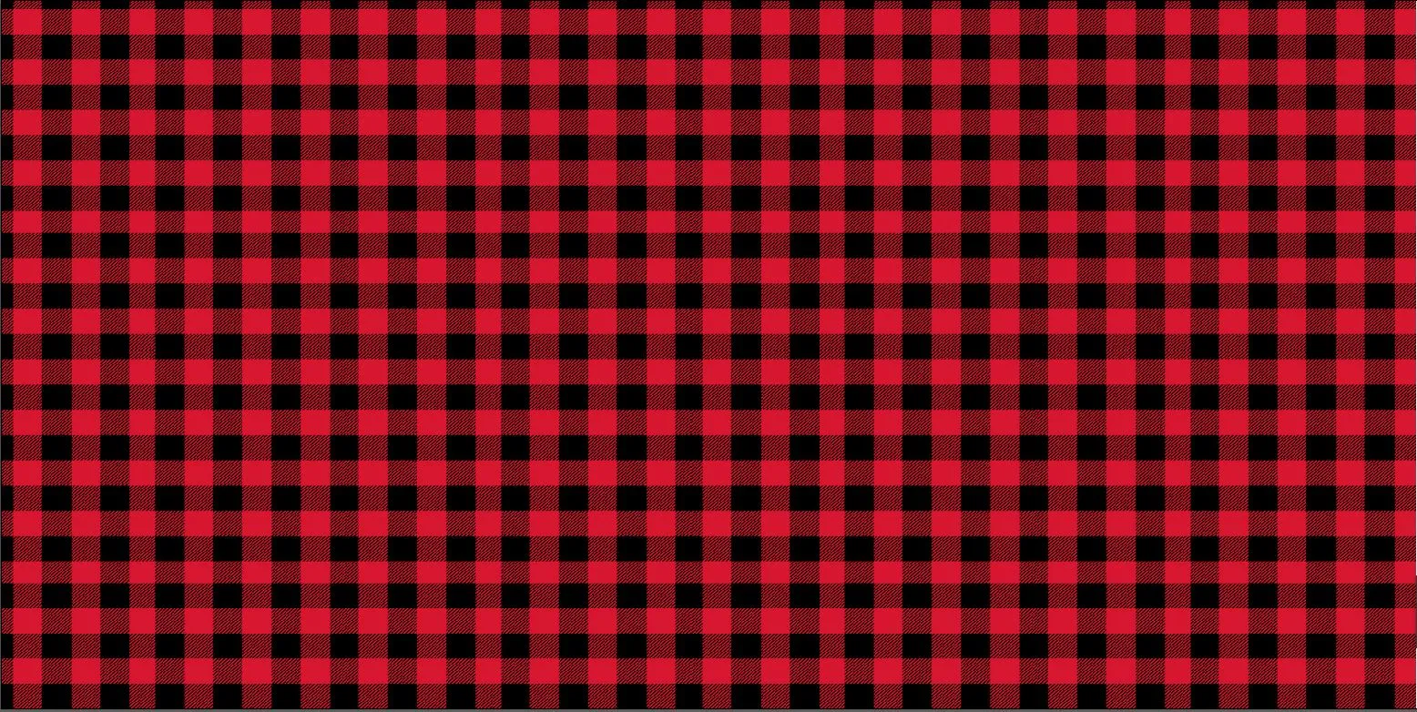 Buffalo Plaid - MINI Red & Black Printed Vinyl