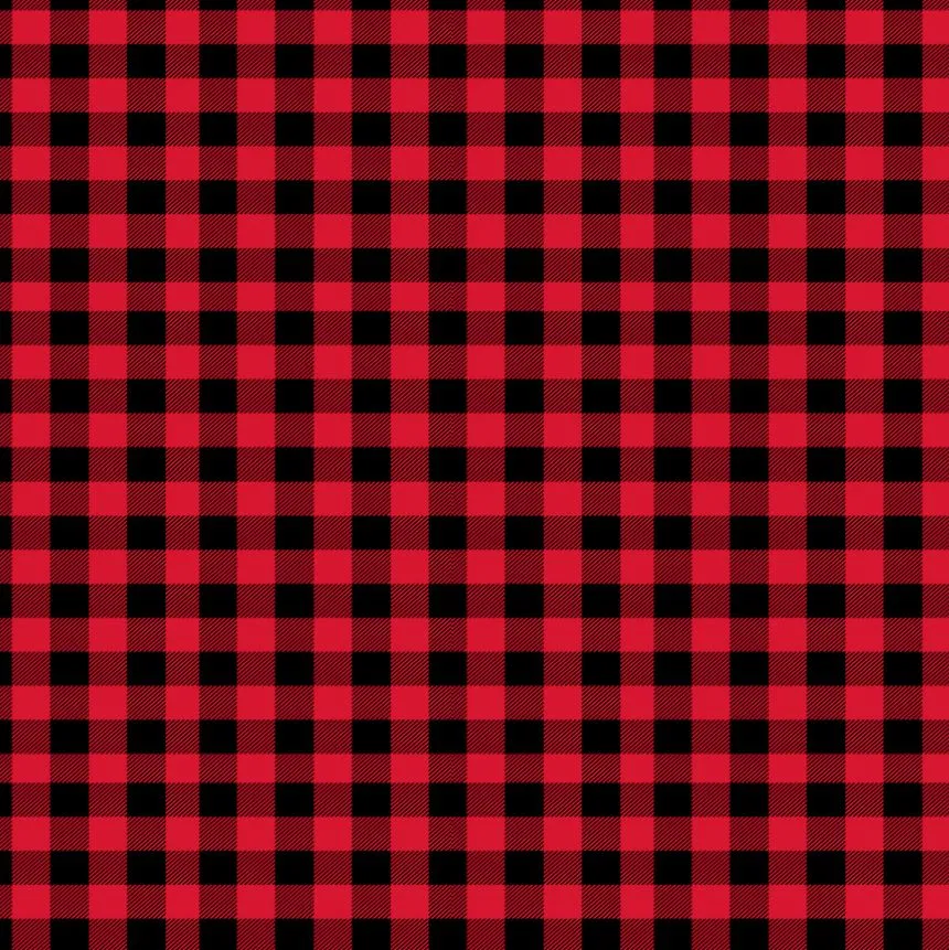 Buffalo Plaid - MINI Red & Black Printed Vinyl